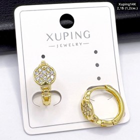 Сережки Xuping14К 10707 ( 1.2 см.)